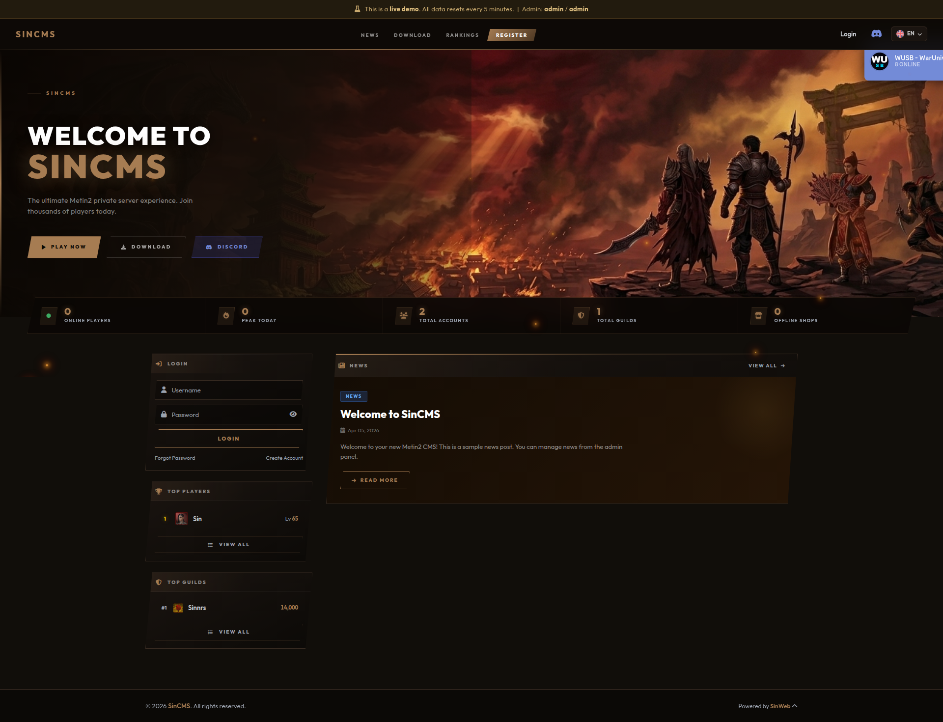 [Servicii] [WEB / Laravel] SinWeb CMS — Runs on Any Webhost | Automatic Payments, 3 Themes, Full Admin Panel - Mesaj 2 - Imagine 1