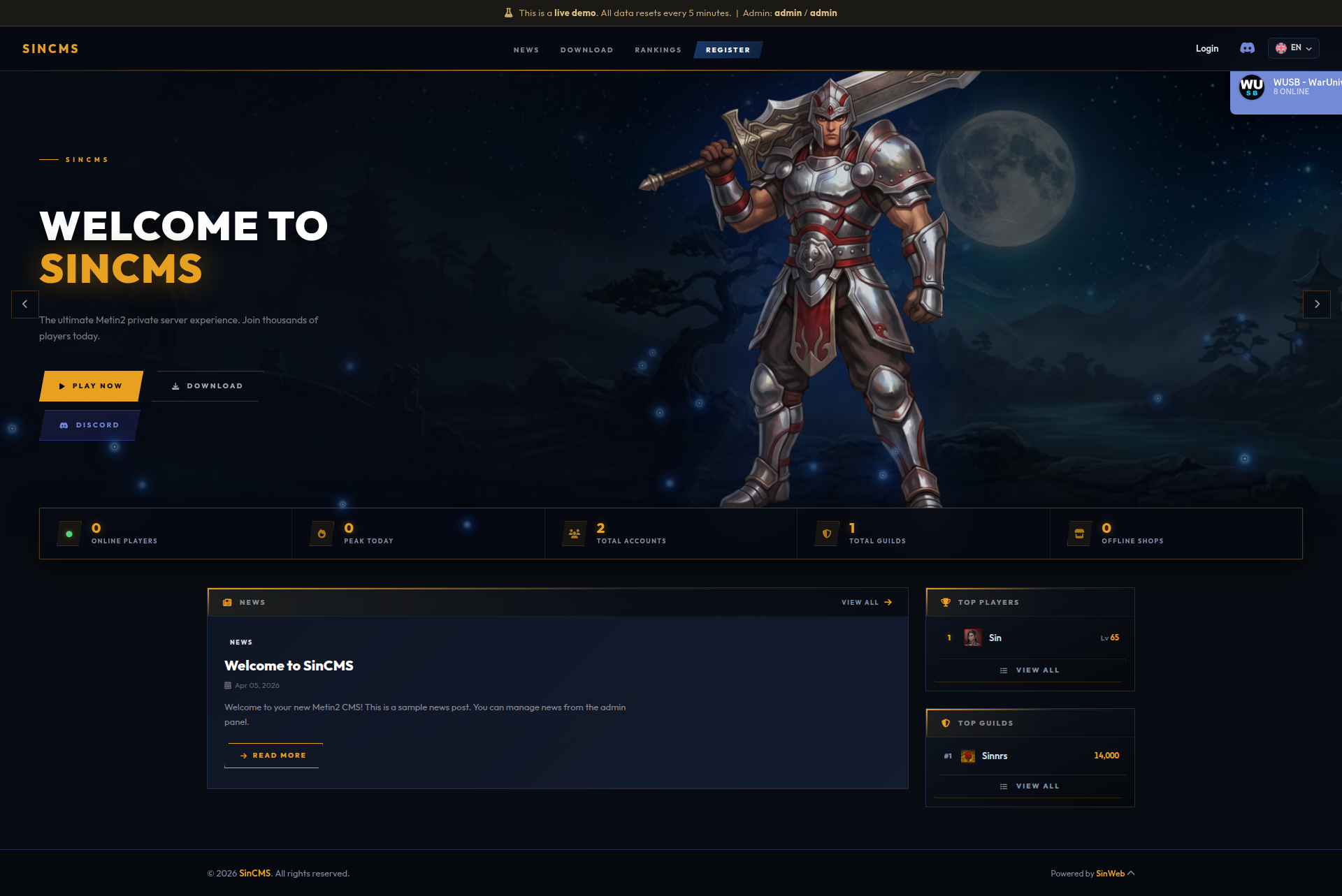 [Servicii] [WEB / Laravel] SinWeb CMS — Runs on Any Webhost | Automatic Payments, 3 Themes, Full Admin Panel - Mesaj 2 - Imagine 3